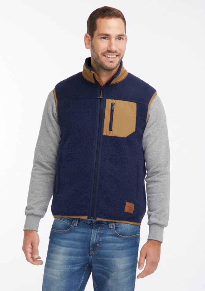 Gilet polaire sans manches Homme Micro - Bleu