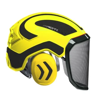 PROTOS Casque Protos® Integral Forest (Jaune Fluo et Carbone)