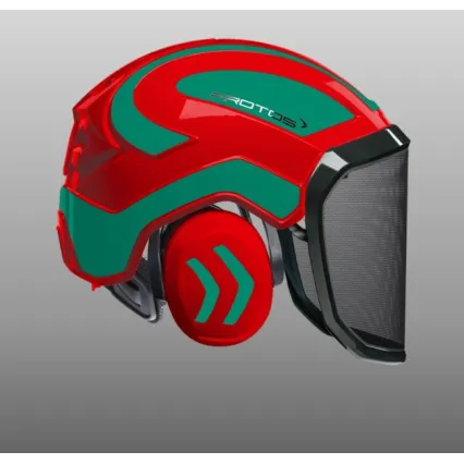 PROTOS Casque Protos® Integral Forest (Rouge et Vert)