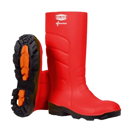 SOLIDUR Bottes de sécurité SOLIDUR ALLWORKER S4 - Rouge