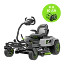 Tracteur tondeuse à batterie EGO ZT4201E-S - Pack 4 batteries
