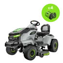 Tracteur tondeuse à batterie EGO TR4201E - Pack 4 batteries