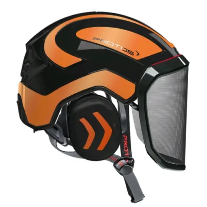 PROTOS Casque Protos® Integral Arborist (Noir et Orange Fluo)