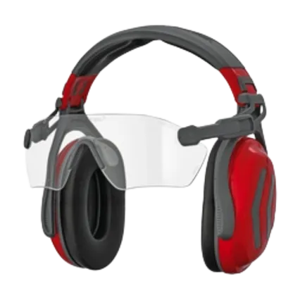 PROTOS Kit prot&egrave;ge-oreilles PROTOS Headset - Lunettes transparentes