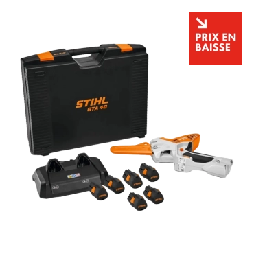 Scie de jardin à batterie STIHL GTA 40 - Pack 6 batteries