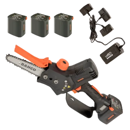 BAHCO Scie de jardin à batterie BAHCO BCL15IB - Pack 3 batteries