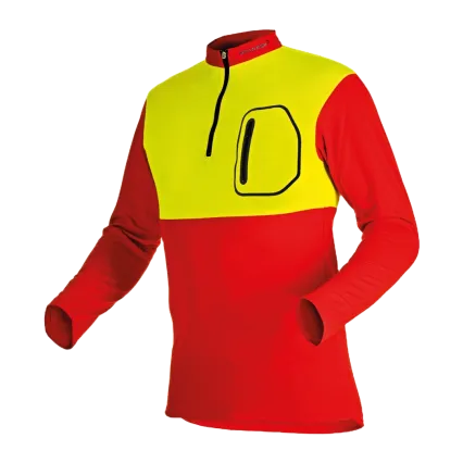 PFANNER T-Shirt PFANNER Zipp-Neck  manches longues