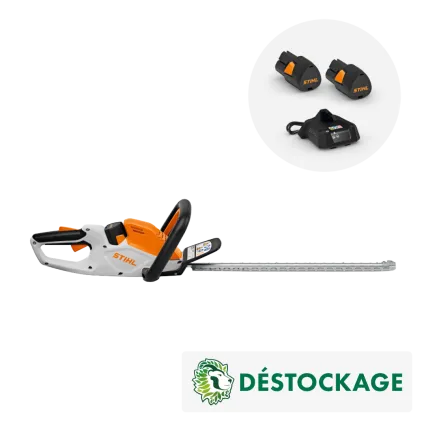 STIHL Bon plan - Taille-haies à batterie STIHL HSA 40 pack 2 batteries