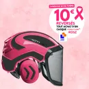 Casque Protos® Integral Forest (Rose et Noir mat)