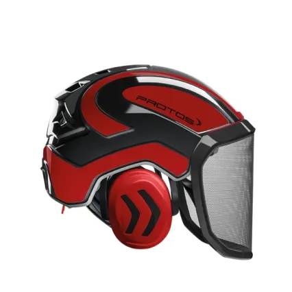 PROTOS Casque Protos® Integral Forest (Noir et Rouge)