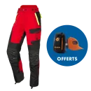 Pantalon anti-coupure SOLIDUR INFINITY - Classe 3 - Type A - Rouge