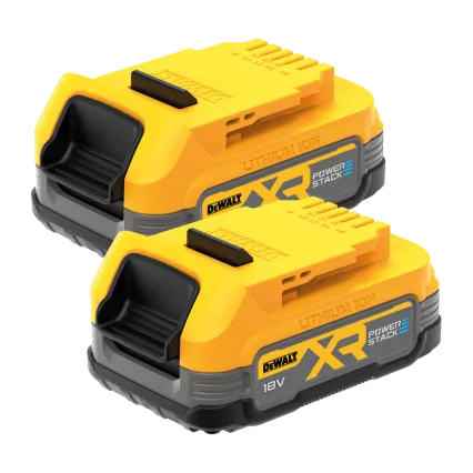 DEWALT Pack 2 batteries DEWALT XR 18V POWERSTACK 1,7 Ah DCBP034E2-XJ