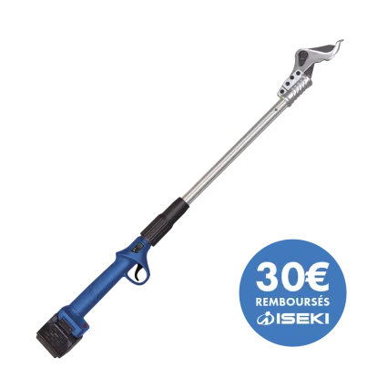 ISEKI S&eacute;cateur &agrave; batterie sur perche ISEKI IPSH35-2BA