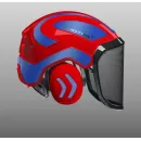 Casque Protos® Integral Forest (Rouge et Bleu métal)