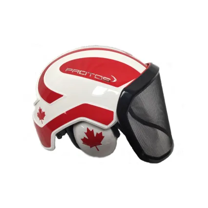 PROTOS Casque Protos® Integral Forest (Blanc et Rouge Canada)