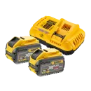 Pack 2 batteries DEWALT XR FLEXVOLT 18/54 V 12,0 Ah et chargeur rapide DCB118Y2-QW