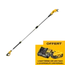 Sécateur sur perche à batterie DEWALT DCMPP569 - Starter pack offert