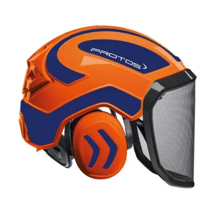 PROTOS Casque Protos® Integral Forest (Orange et Bleu métal)