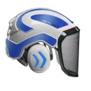 Casque Protos® Integral Forest (Blanc et Bleu métal)