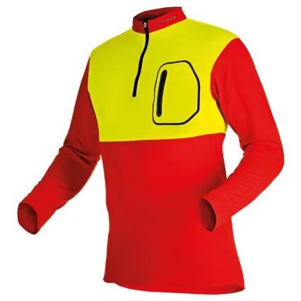 PFANNER T-Shirt PFANNER Zipp-Neck  manches longues