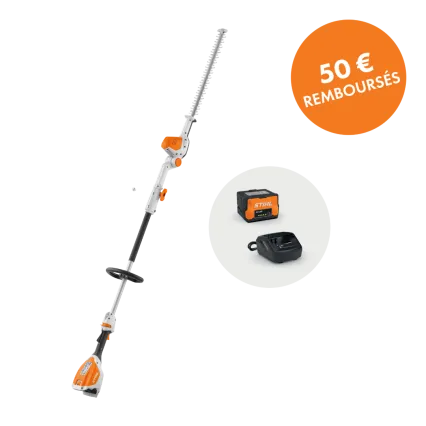 STIHL Taille-haies à batterie sur perche STIHL HLA 56 pack 1 batterie