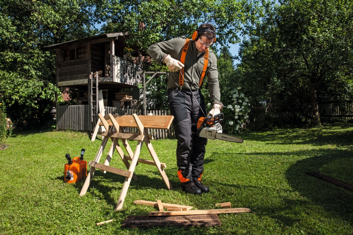 STIHL Chevalet de sciage En bois/modèle léger