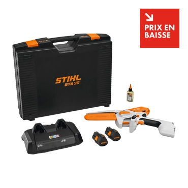 Scie de jardin à batterie STIHL GTA 30 - Pack complet