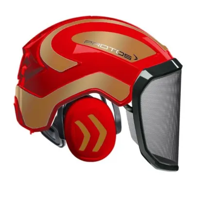 PROTOS Casque Protos® Integral Forest (Rouge et Or)