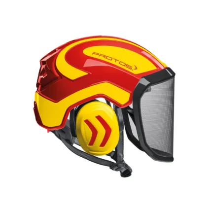 PROTOS Casque Protos® Integral Arborist (Rouge et Jaune Fluo)