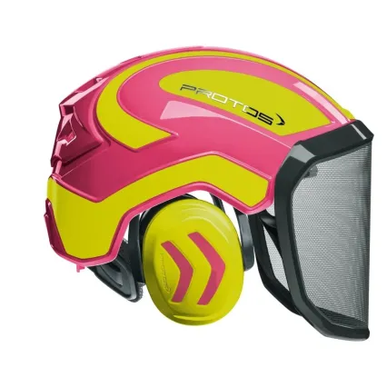 PROTOS Casque Protos® Integral Forest (Rose et Jaune Néon)