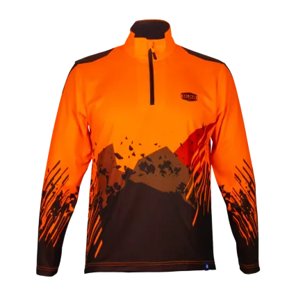 SOLIDUR T-Shirt manches longues anti-UV SOLIDUR UPF40+ - Orange