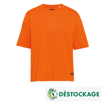 STIHL Déstockage - T-Shirt orange STIHL SUSTAINABLE BOXY - Femme