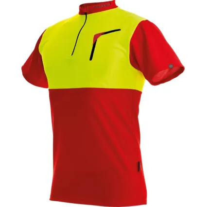 PFANNER T-Shirt PFANNER Zipp-Neck  manches courtes