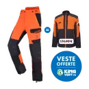 Pantalon anti-coupure SOLIDUR INFINITY - Classe 1 - Type A - Orange