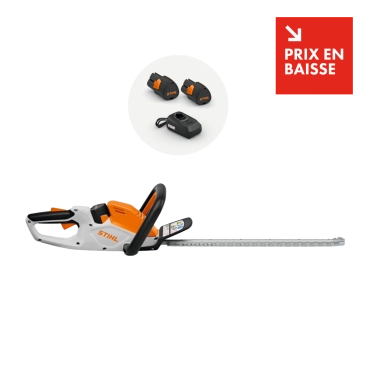 Taille-haies à batterie STIHL HSA 40 pack 2 batteries