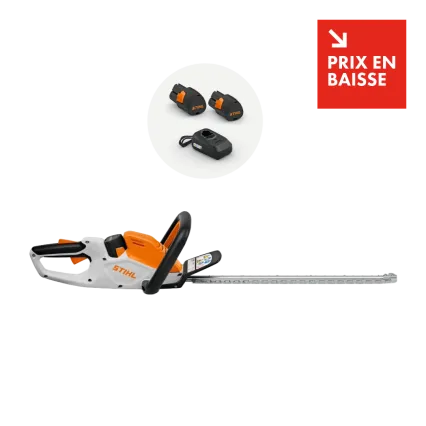 Taille-haies à batterie STIHL HSA 40 pack 2 batteries