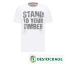 Déstockage - T-Shirt blanc STIHL Stand to your timber - Homme