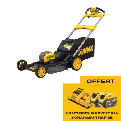 DEWALT Tondeuse &agrave; batterie DEWALT DCMWSP550 - Starter pack offert
