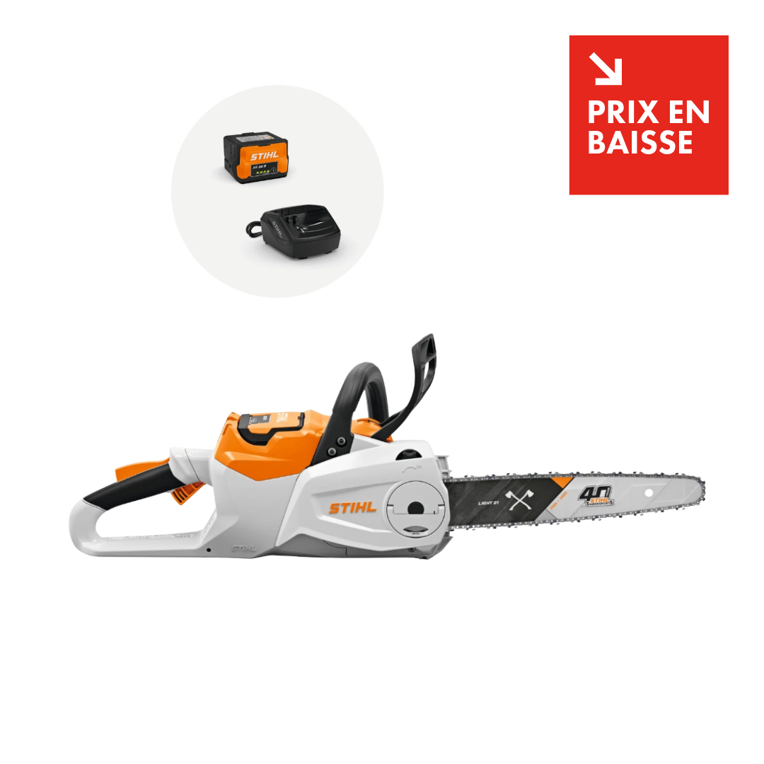 Tronçonneuse à batterie STIHL MSA 80 C-B - Guide 40 ANS TIMBERSPORTS - Pack 1 batterie