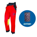 Pantalon anti-coupure SOLIDUR AUTHENTIC - Classe 1 - Type A - Rouge