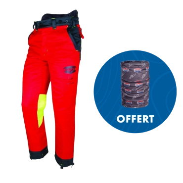 Pantalon anti-coupure SOLIDUR AUTHENTIC - Classe 1 - Type A - Rouge