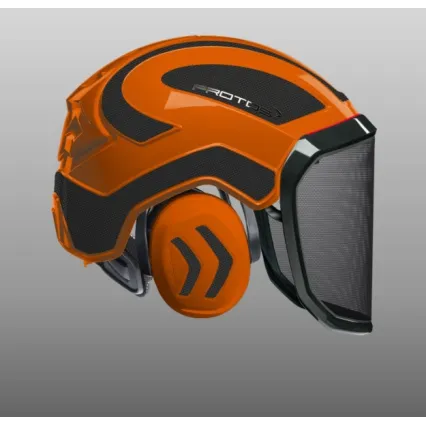 PROTOS Casque Protos® Integral Forest (Orange et Gris carbone)