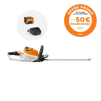STIHL Taille-haies &agrave; batterie STIHL HSA 50 pack 1 batterie