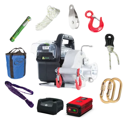PORTABLE WINCH Pack treuil de tirage à batterie PORTABLE WINCH PCW3000-LI-AW