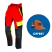 Pantalon anti-coupure SOLIDUR COMFY rouge - Classe 1
