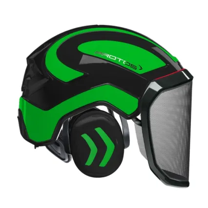 PROTOS Casque Protos® Integral Forest (Noir et Vert Néon)