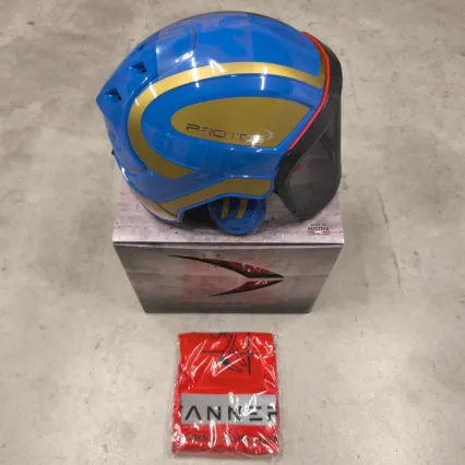 PROTOS Bon plan - Casque Protos® Integral Forest (Bleu et Or)