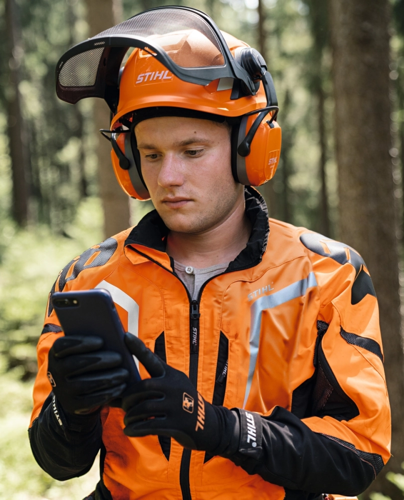 CASQUE FORESTIER FUNCTIONAL ORANGE FLUO