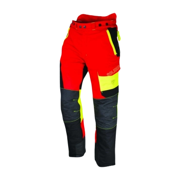 Pantalon anti-coupure SOLIDUR COMFY rouge - Classe 1