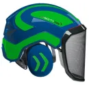 Casque Protos® Integral Forest (Bleu et Vert Néon)